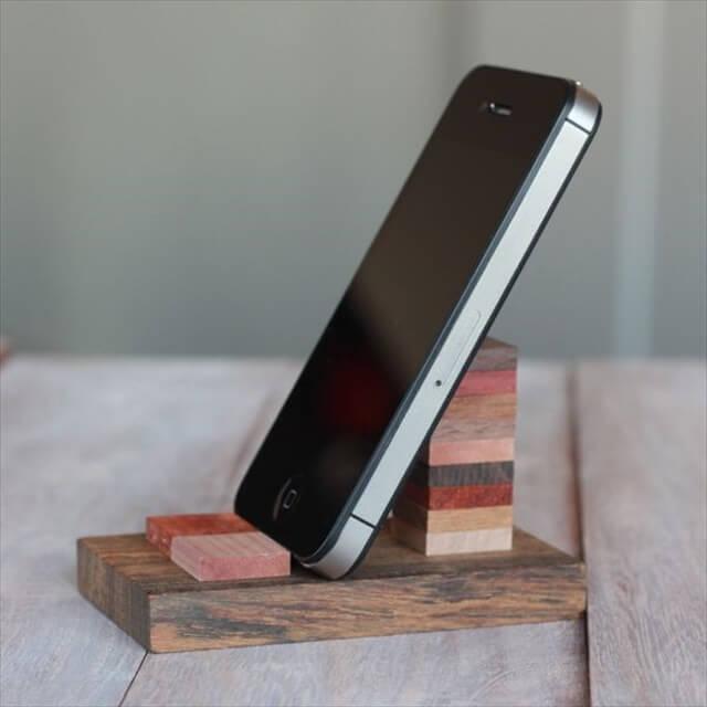 Wooden Cell Phone Stand