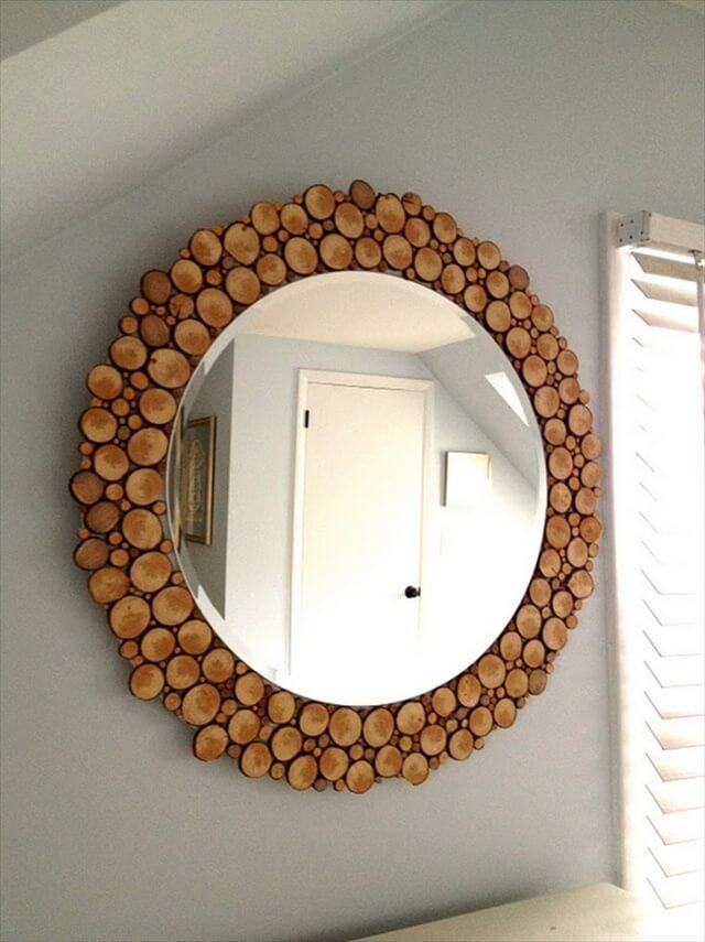 diy-wood-slice-mirror