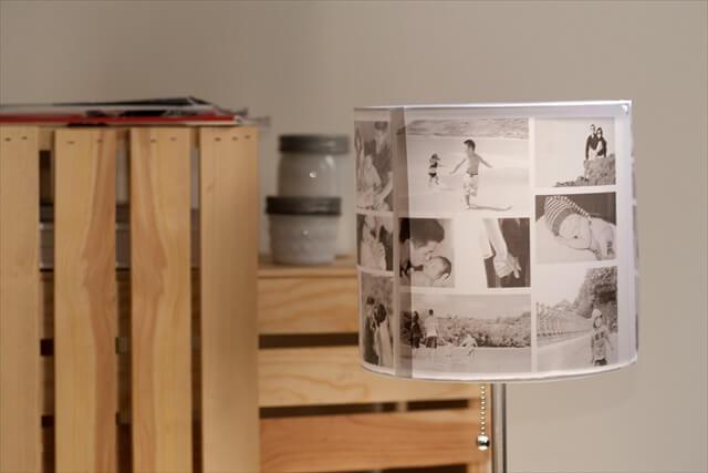 photo collage lampshade