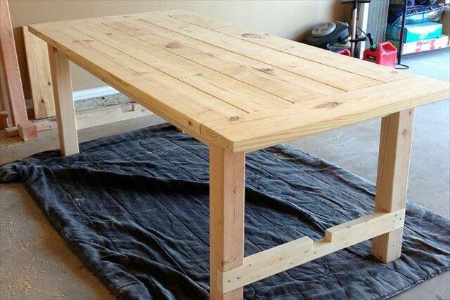 farmhouse dining table doable diy, dining room ideas, diy, woodworking projects