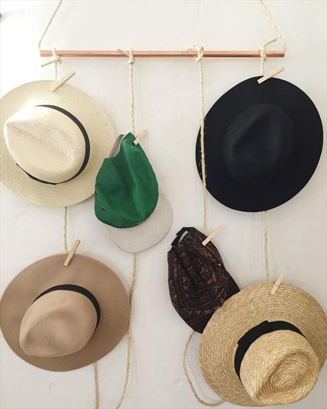  designer-inspired hat rack without shelling out the big bucks to do so. You’ll love this quirky idea!