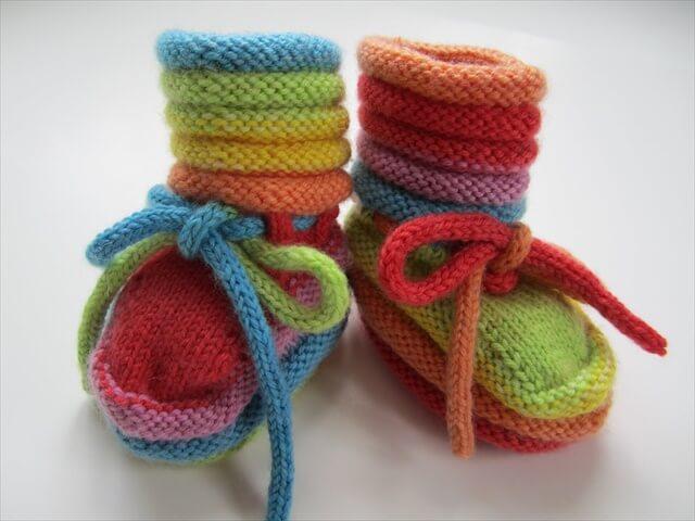 Gift Of Knitted Baby Booties