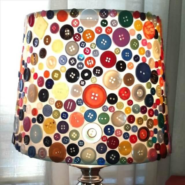 amazing button lampshade