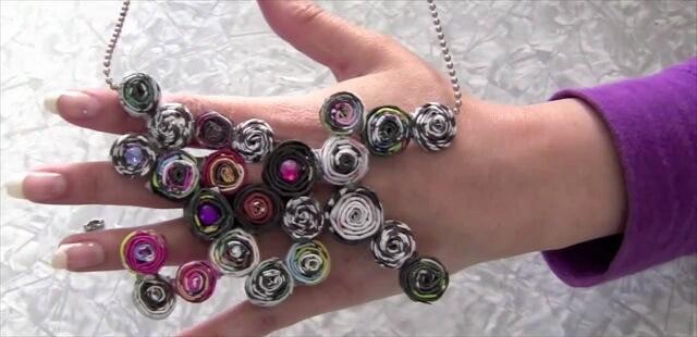 Recycled magazine Jewelry Made Easy!