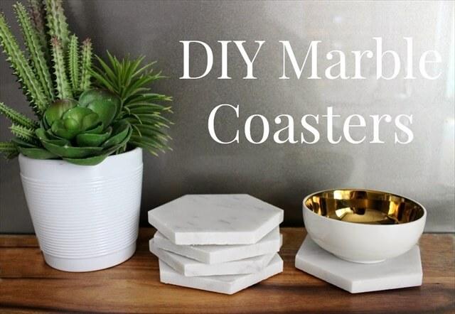 DIY Marble Coasters