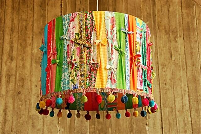 Colorful eco-friendly lampshades