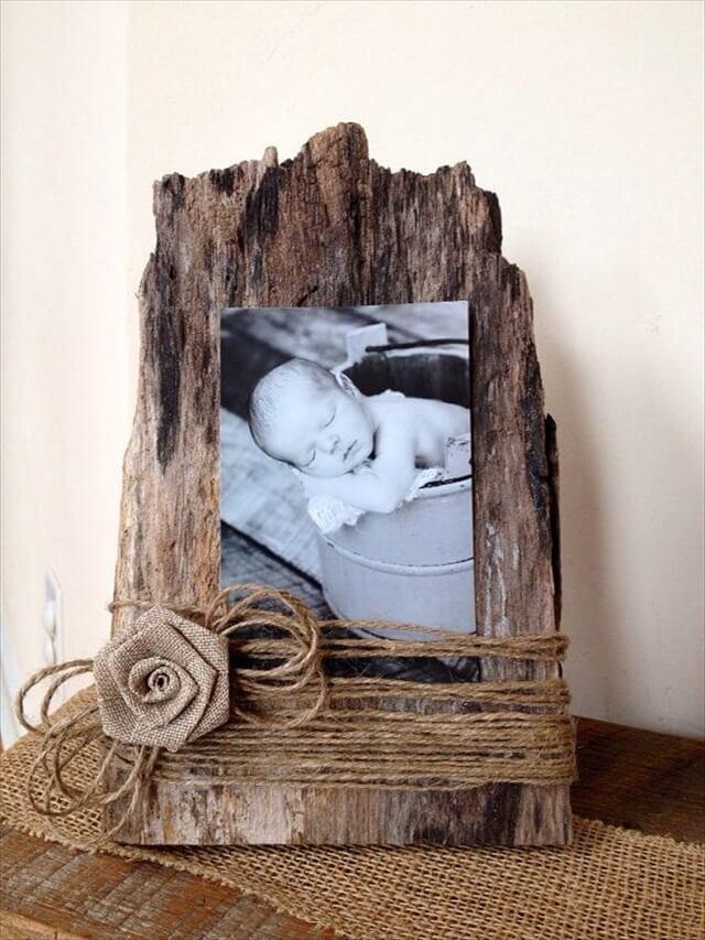 Barn wood picture frame
