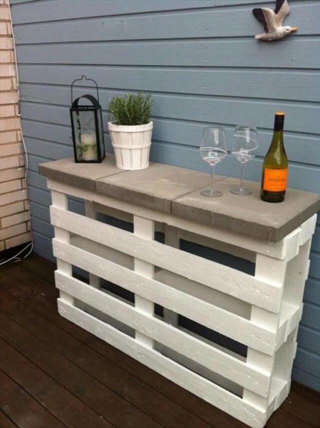 great pallet side table
