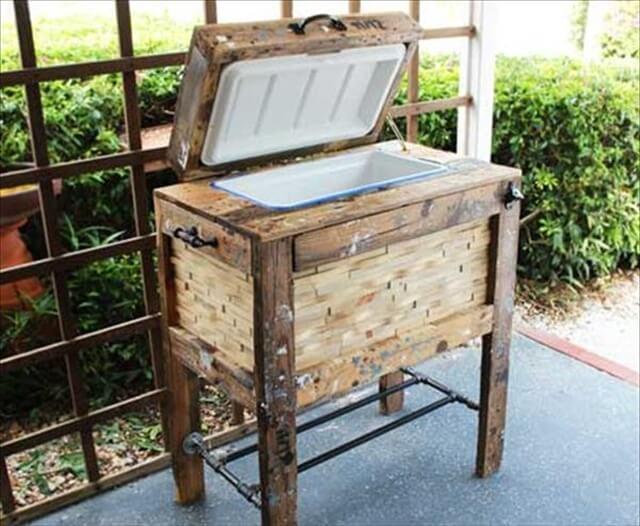 recycled pallets ooler box