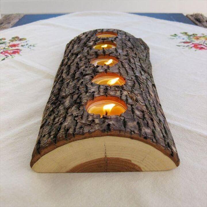 log wood candle
