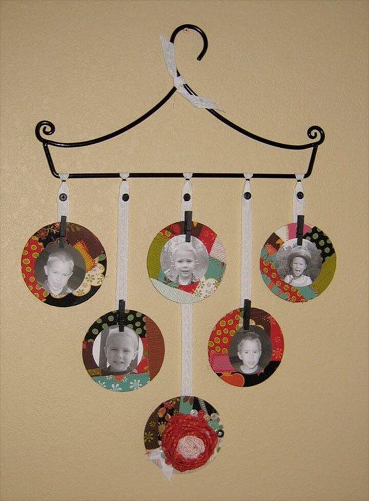 recycled cd pic frames.
