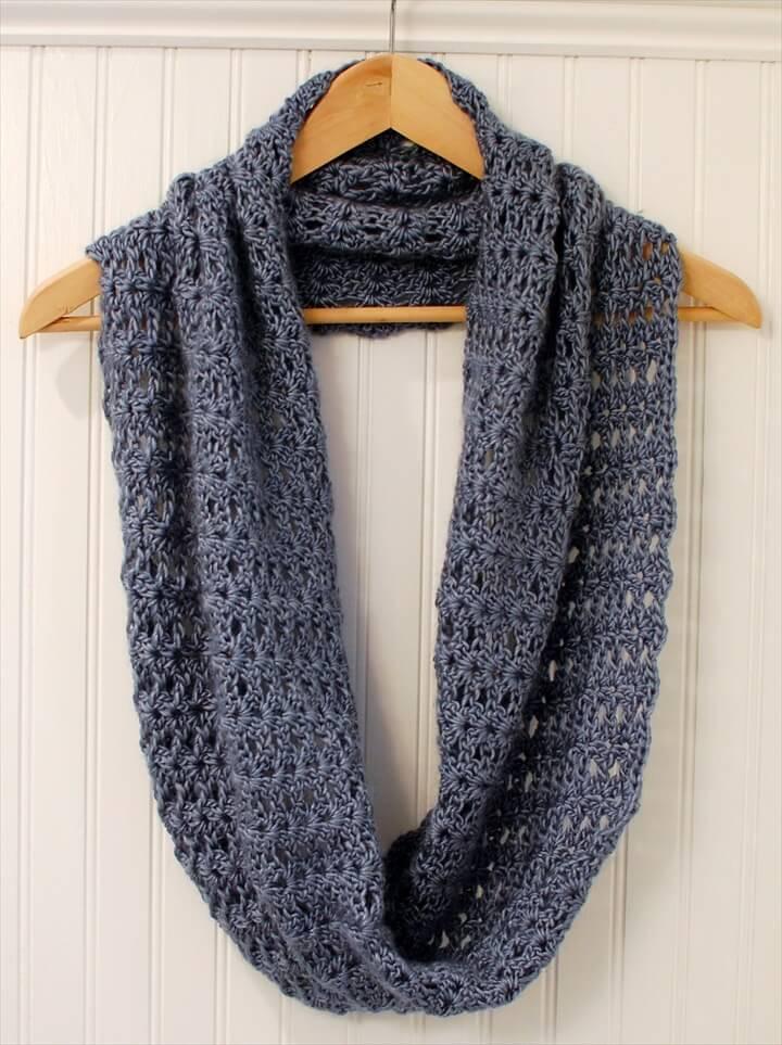 Crochet Pattern Mobius Infinity Scarf Wrap includes