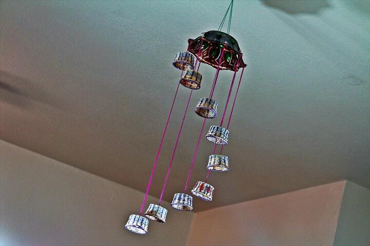Recycled: Wind Chime Craft made out of Plastic Cups