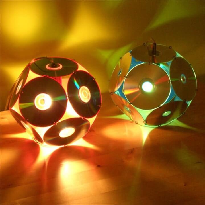 Lampshades From Old CD's Lamps & Lights