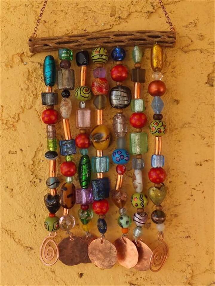 Glass Bead Wind Chime. Easy to make and very pretty!