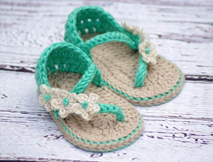 Crochet Baby Girl Sandals