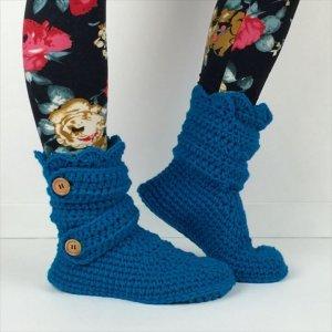 30 Easy Fast Crochet Slippers Pattern