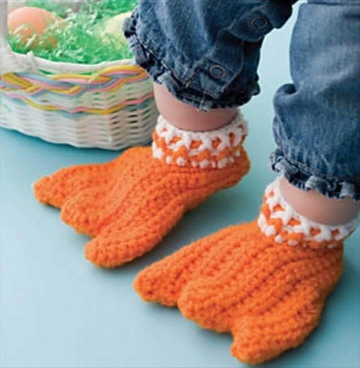 Crochet Duck Feet Pattern