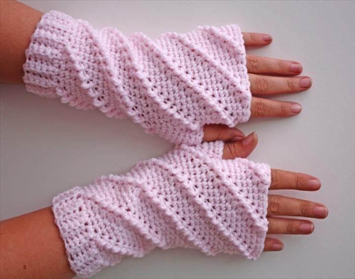 Whipped Fingerless Gloves Crochet Pattern is an original pattern