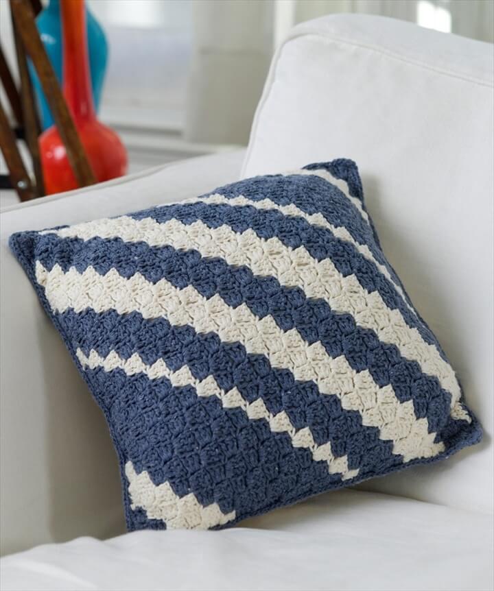Diagonal Pillow Crochet Pattern