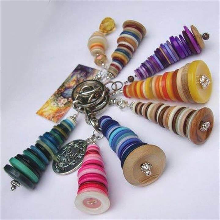 Key Rings with Buttons