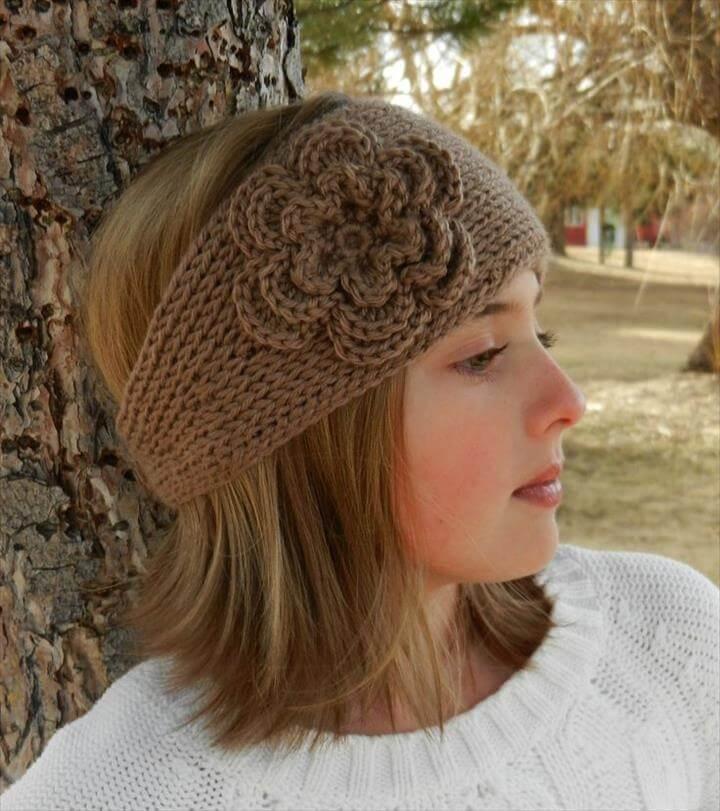 "Knit-Look" Crochet Headband