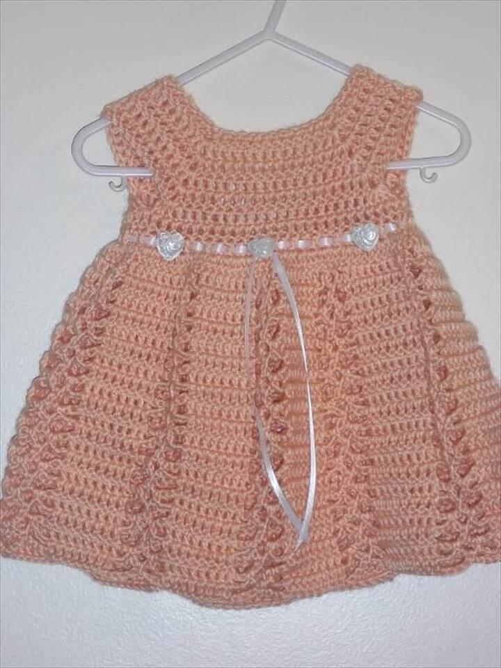 crochet dress with ribon