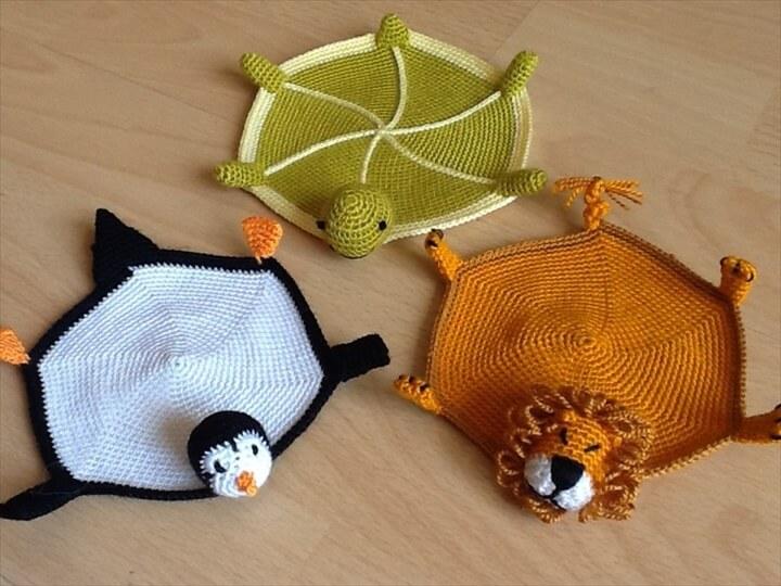 Animal Knitting Coasters