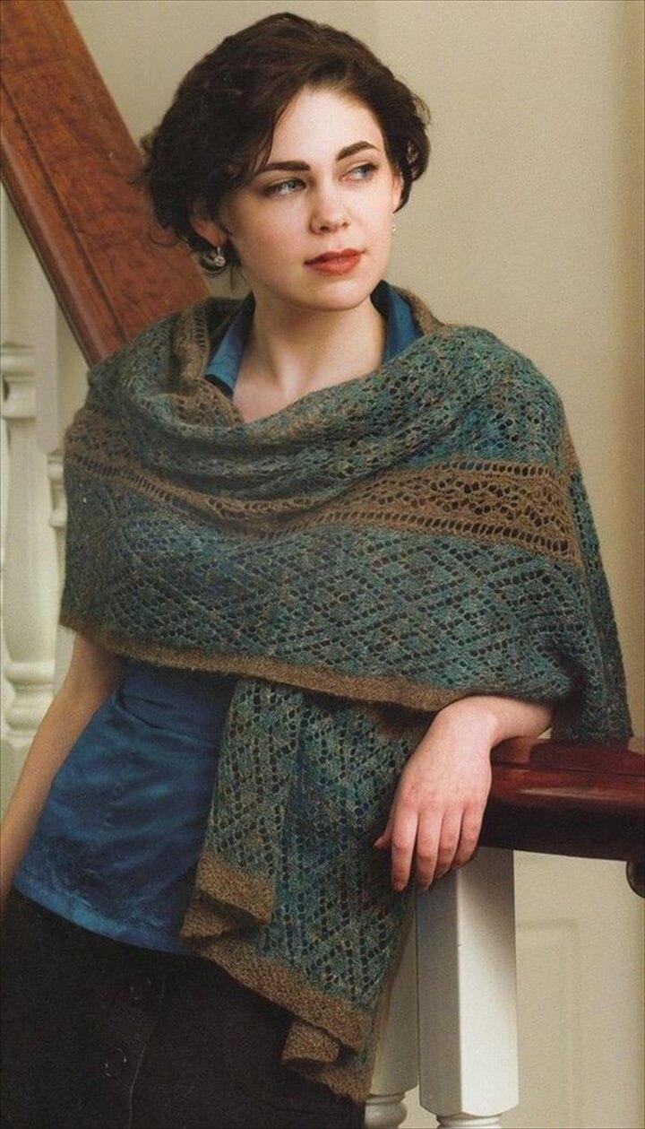 Easy + Beautiful Crochet Shawl Pattern: