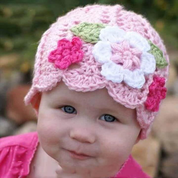 DIY Crochet Baby Beanie