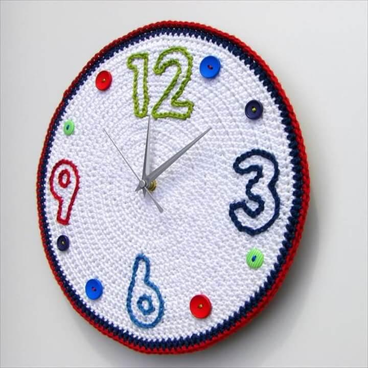 wall clock crochet pattern