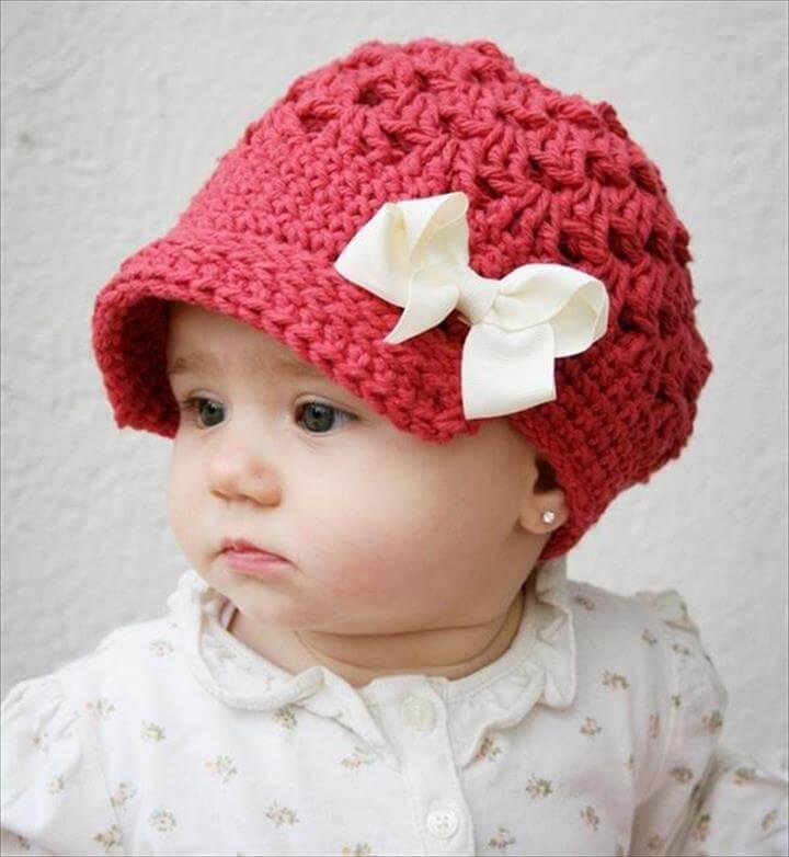 Baby Girls Crochet Hat Pattern