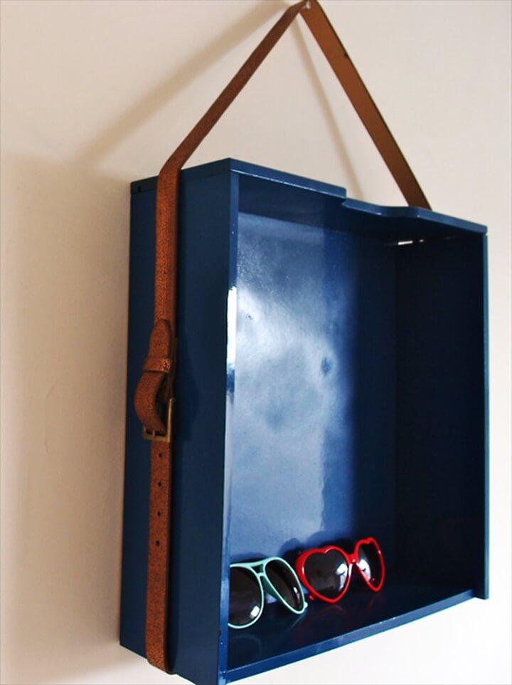 Suspend an Old Drawer Off a Leather Belt