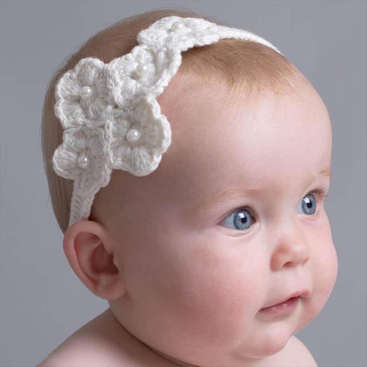 Crochet baby headbands