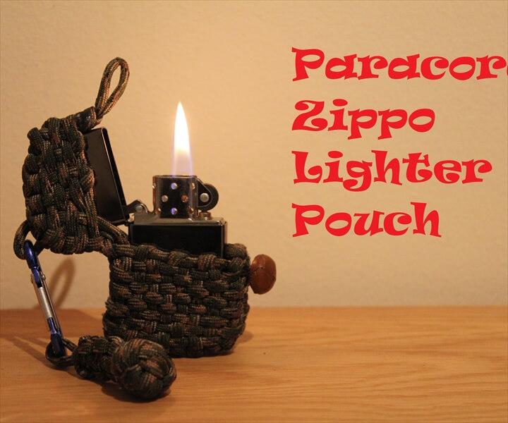 DIY Paracord Zippo Lighter Pouch