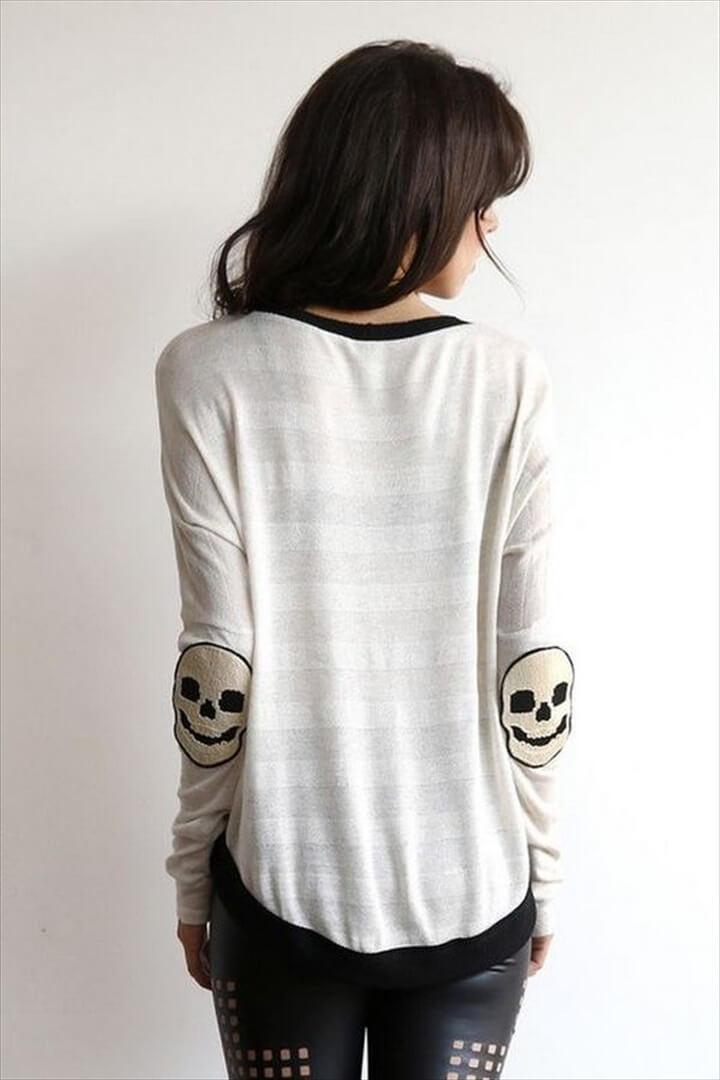 Skull Elbow Patches