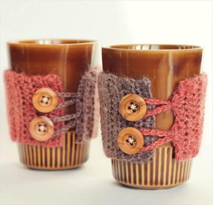 Crochet Coffee Cozy Tutorials |