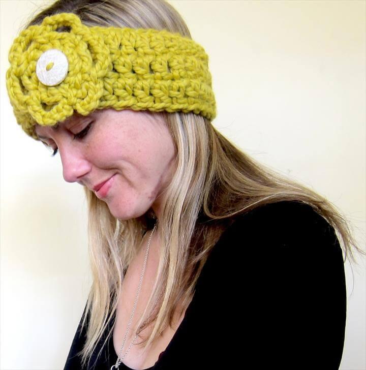 Crochet Flower Headband Crochet Pattern