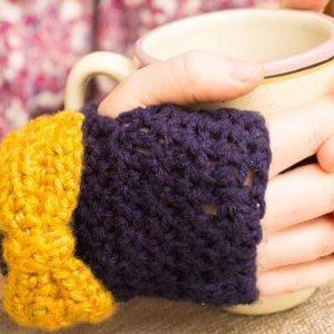 Crochet bow gloves