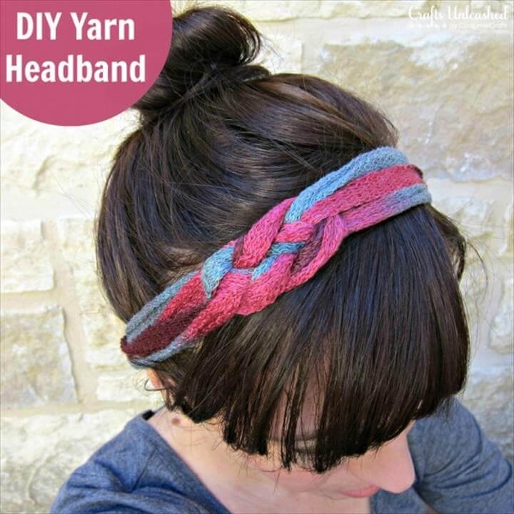 yarn headband idea
