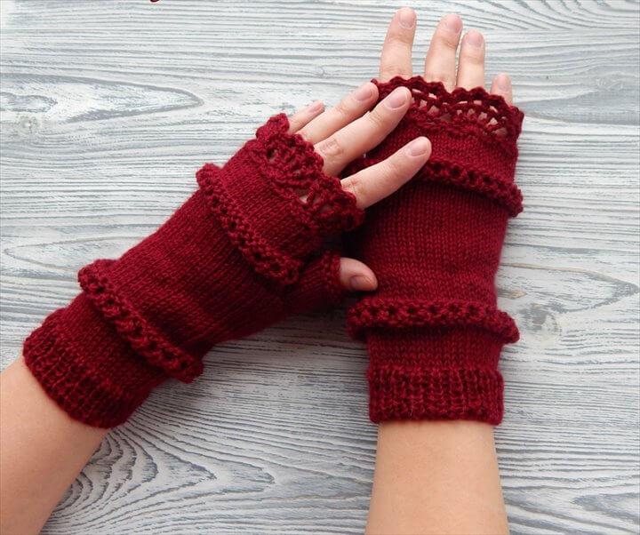 rec crochet arm warmer