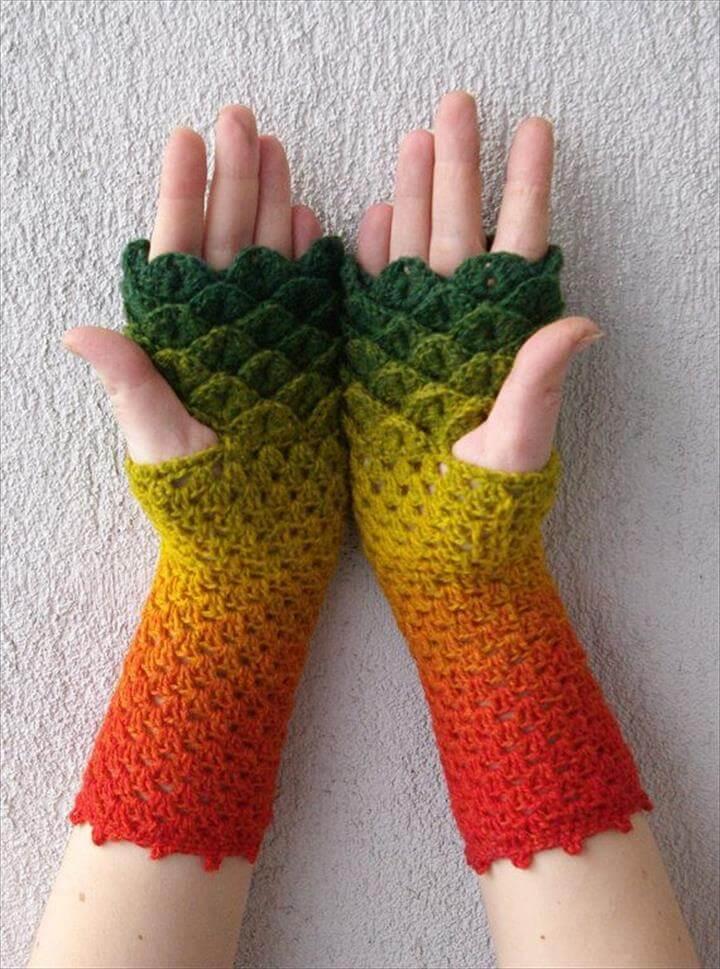 amazing crochet hand gloves for muslim womens