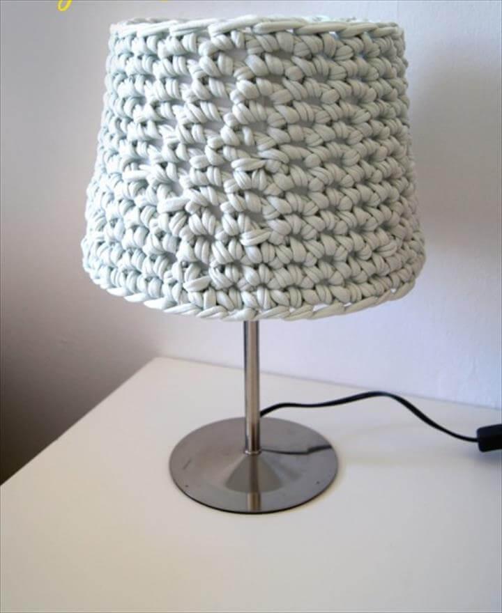 Cozy DIY Crocheted Lampshade 