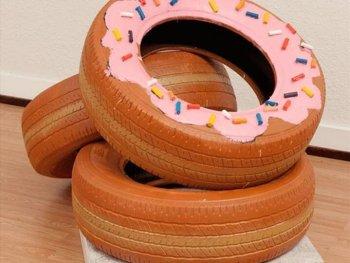 Tire Donuts Display