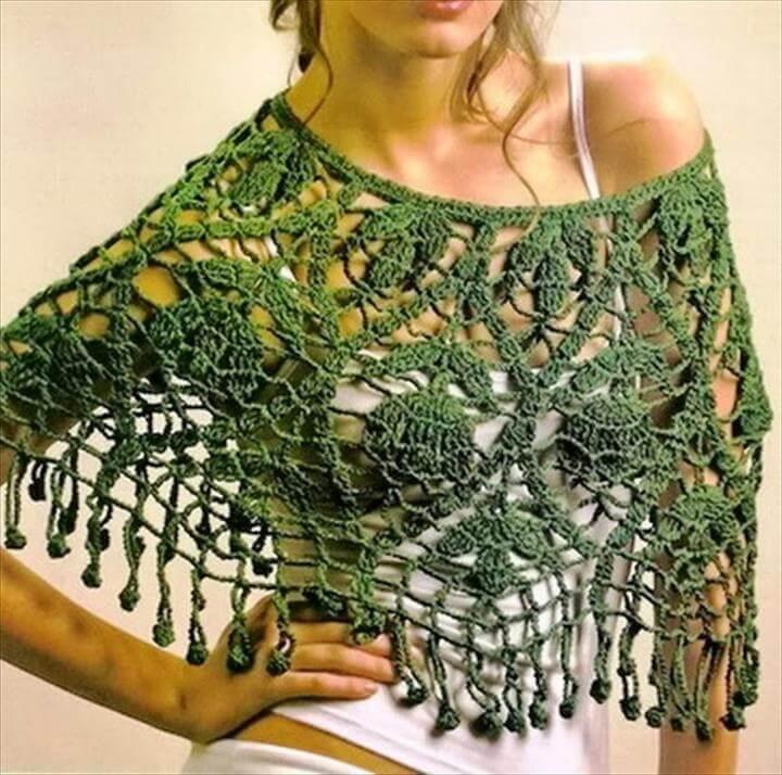 Crochet Poncho Pattern - Gorgeous