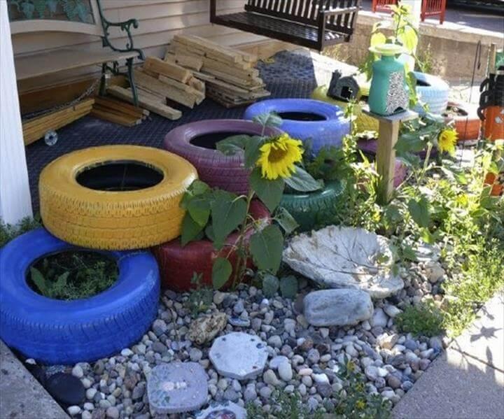 DIY Recycled Old Tires Ideas