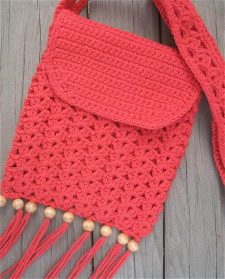 Crochet Purse with Fringe