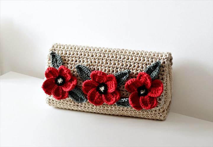 Crochet Pattern Crochet Bag Pattern crochet purse pochette pattern woman bag, evening bag, summer bag, handbag, crochet bag
