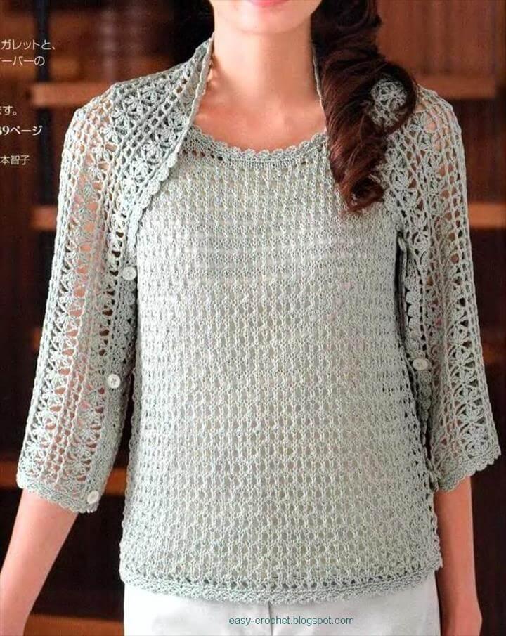 We just love finding those timeless pieces that become wardrobe staples. This Crochet Cocoon Shrug Pattern is one such item that will be in continual rotation and you will more than likely wear it to death. It’s that piece that can be thrown on at a minutes notice and give you that stylish and effortless look we all love so much!