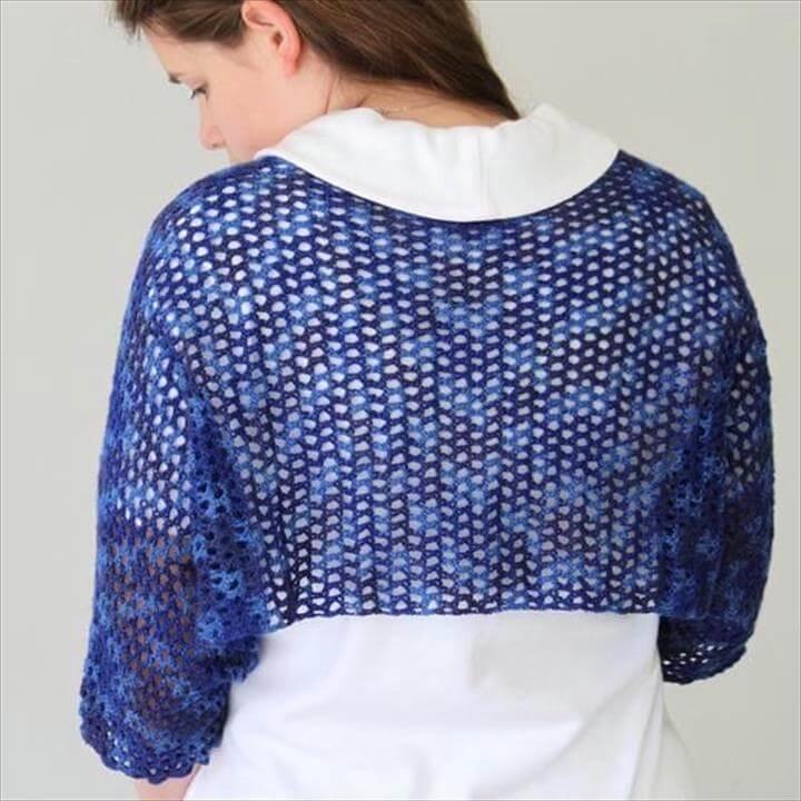 Crochet Starlight Shoulderette or Shrug.